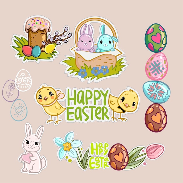 Easter stickers