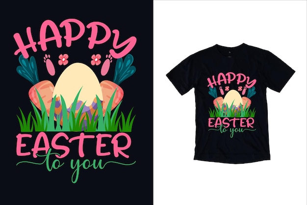 easter t shirt design and Easter eggs spring flower