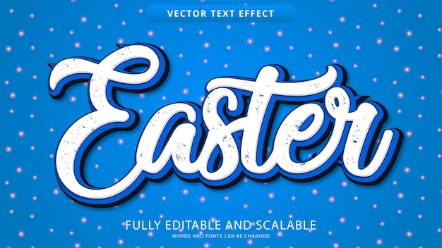 Easter text effect editable eps file