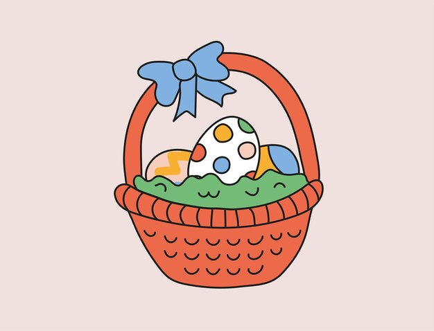 Vector eastereggbasket