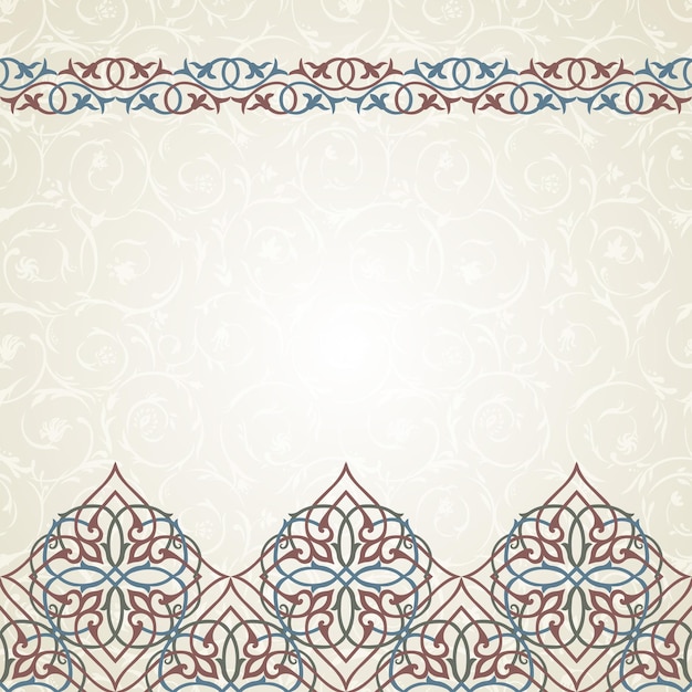 Eastern ornament seamless border