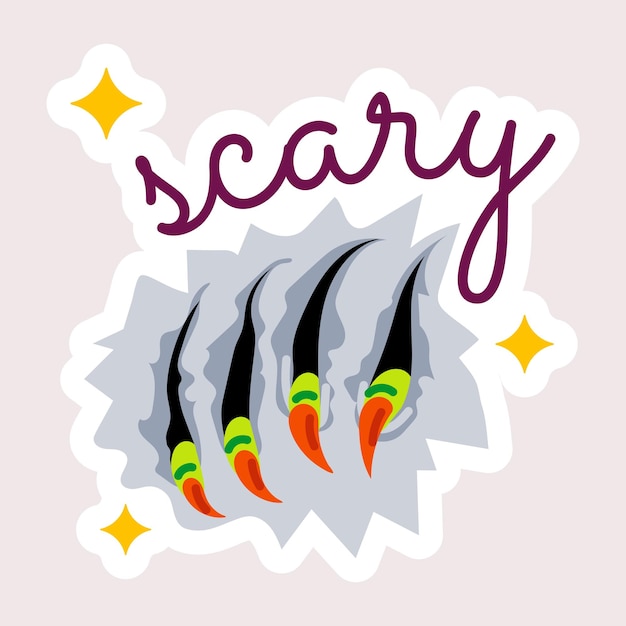 Vector easy to edit flat sticker of ghost hunting