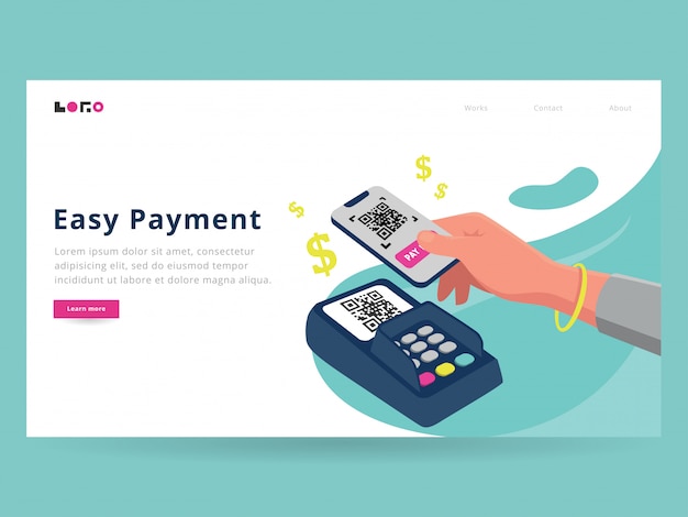 Easy payment landing page