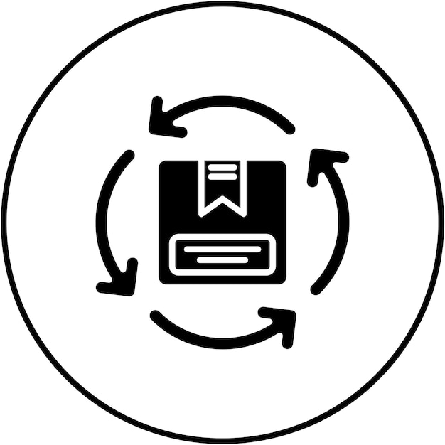 ベクトル 簡単なリターンアイコンのベクトル画像 ロジスティクスのために使用できます