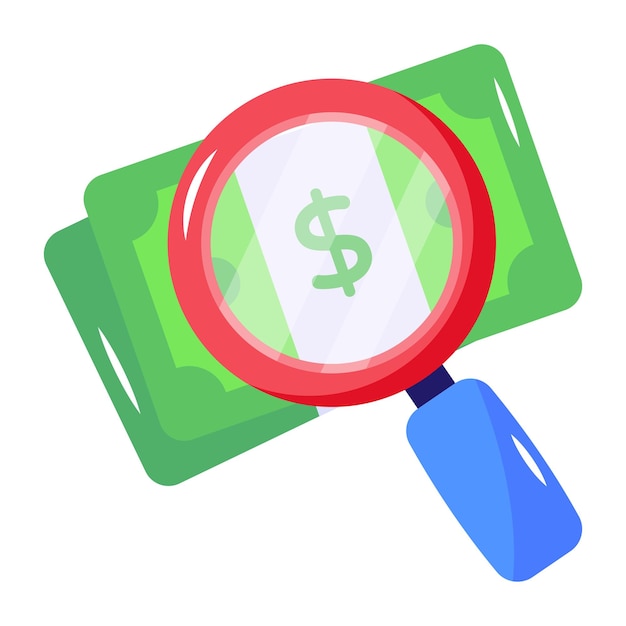 Easy to use flat icon of cash flow