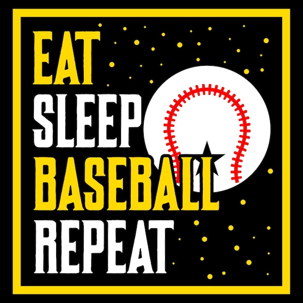 Eat. Sleep. Baseball. Repeat - T-Shirt