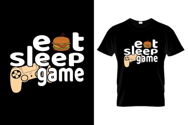 Vector eat sleep game