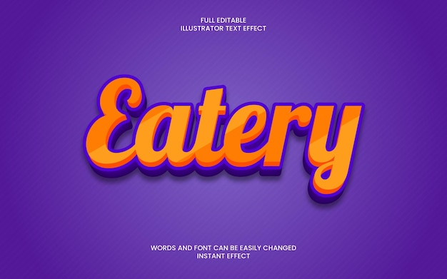 Eatery text effect