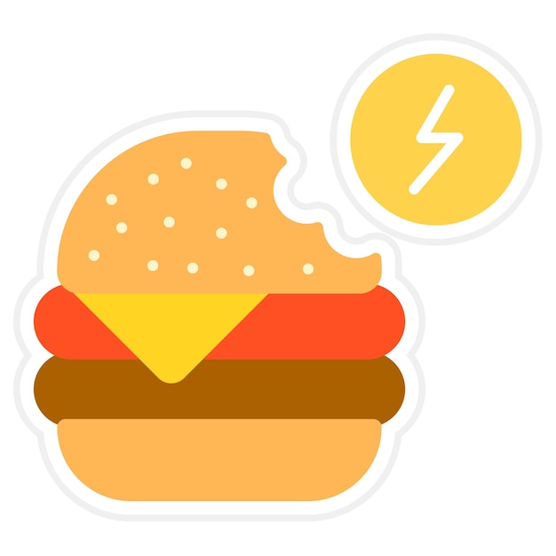 Vector eating quickly flat illustration