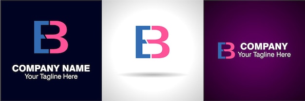 EB alfabet logo, EB icoon logo en EB letter logo