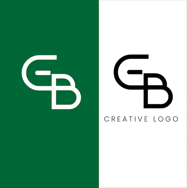 EB initial letter logo design