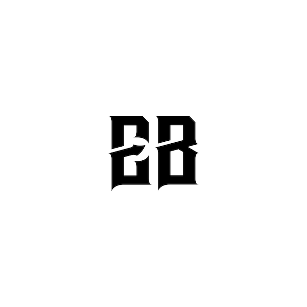 Vettore eb monogramma logo design lettera testo nome simbolo logotipo monocromatico carattere alfabetico logo semplice