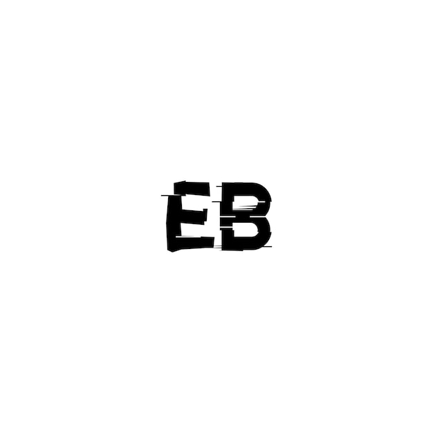 EB モノグラムロゴ デザイン文字 テキスト名 シンボル モノクロロゴタイプ アルファベット文字 シンプルロゴ