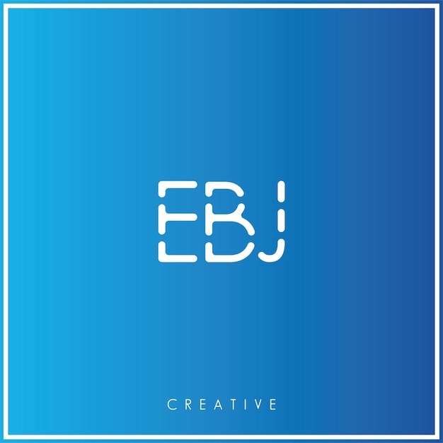 EBJ Premium Vector latter Logo Design Creative Logo Vector Illustration Minimal Logo Monogram