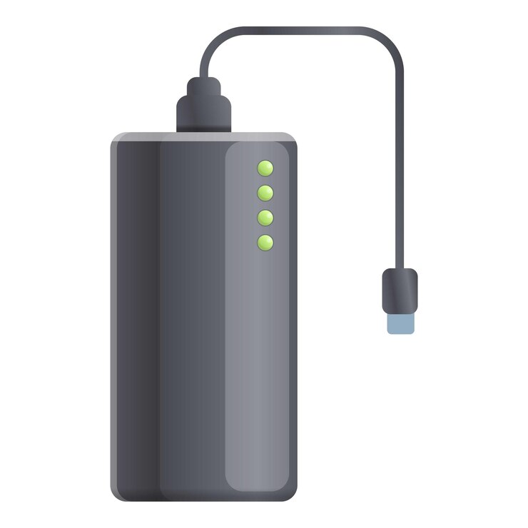 Vector ebook power bank icon cartoon of ebook power bank vector icon for web design isolated on white background