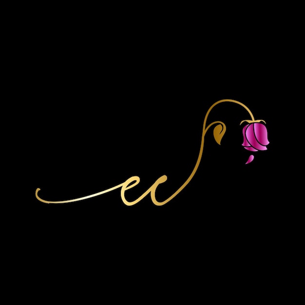 Vector ec monogram-logotype voor feest, bruiloft, wenskaart, uitnodiging vectorsjabloon