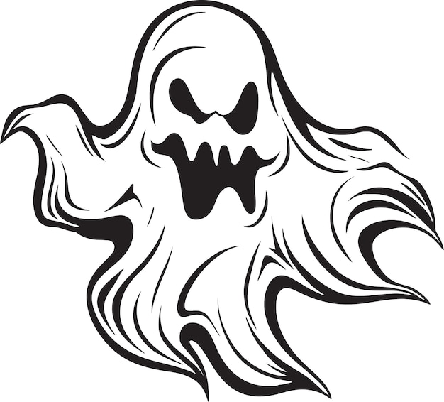 Vector echo's van angst spookverhalen voor het seizoen