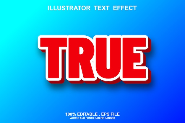 echt bewerkbaar tekststijleffect