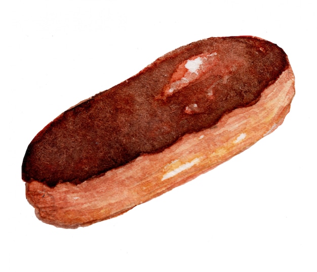 Vector eclair aquarel illustratie