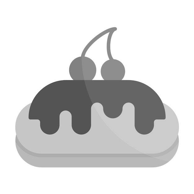 Vector eclair icon vector image can be used for sweets and candies