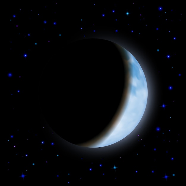 Vettore eclissi di luna