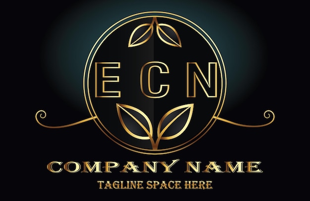 Vettore lettera del logo ecn