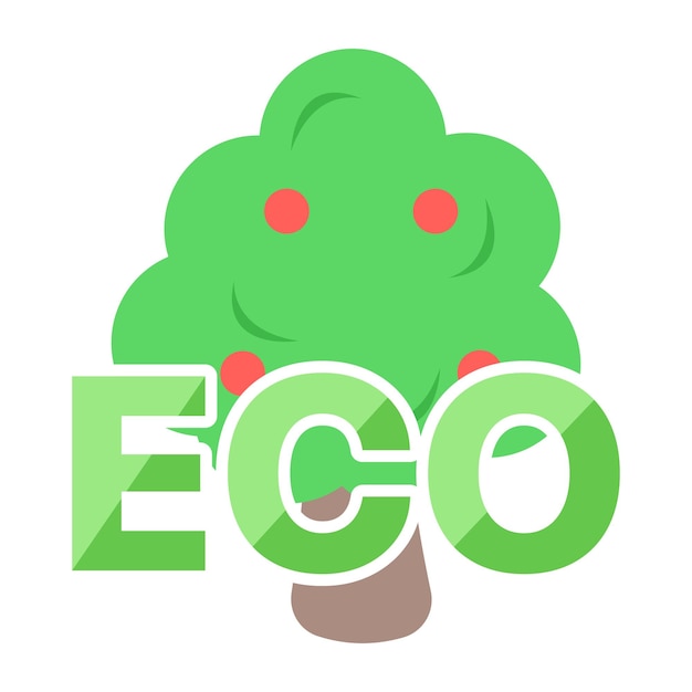 Vettore distintivo ecologico