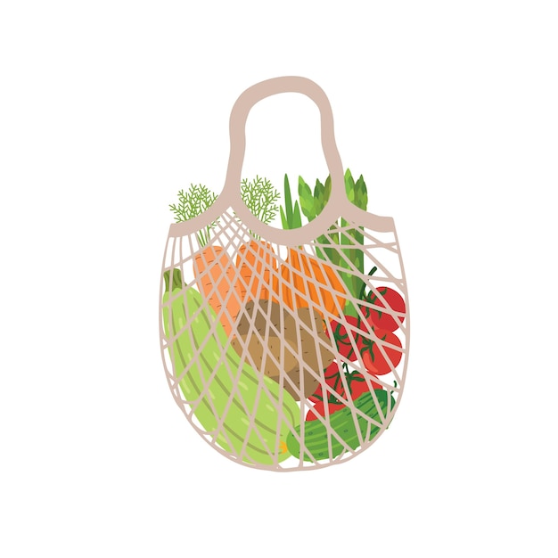 Eco bag full of vegetables