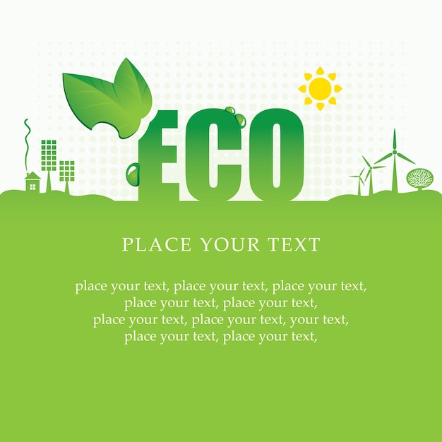 eco banner renewable energy