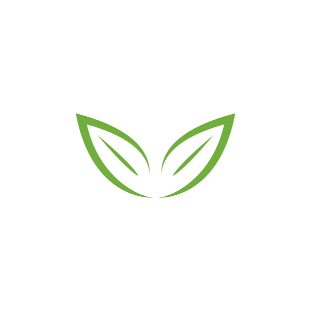 Eco-boomblad logo sjabloon