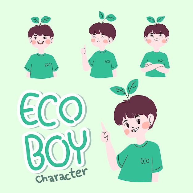 Eco boy character