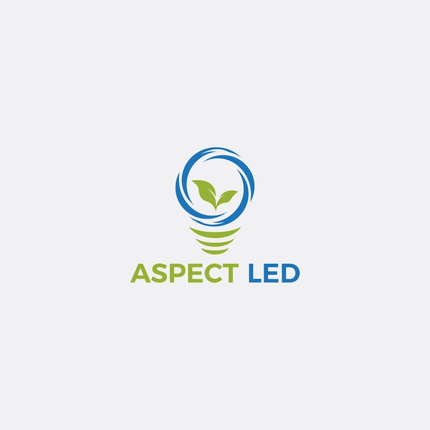 Vector eco bulb logo innovation logo green logo