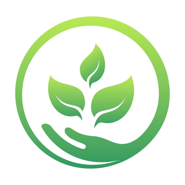 Eco Circle With Hand Logo