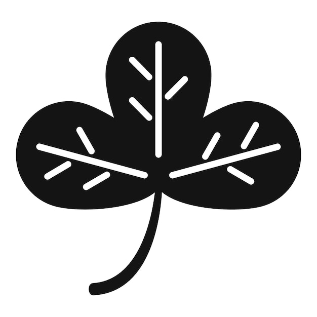 Vector eco clover icon simple vector irish luck ireland day