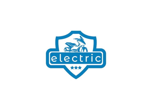 エコ電気自動車のロゴデザイン