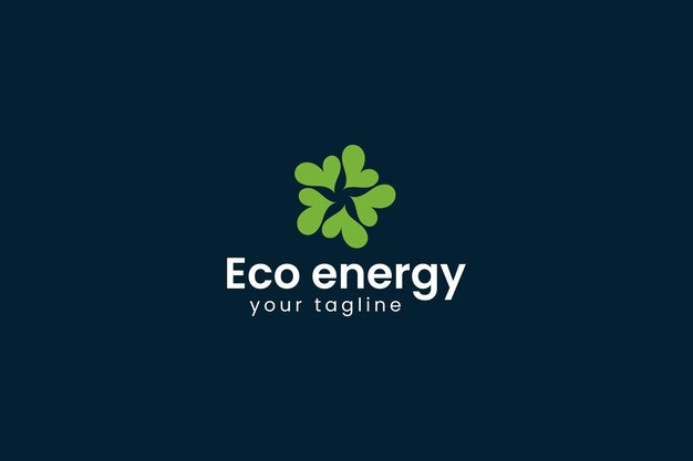 eco energie logo vector pictogram illustratie