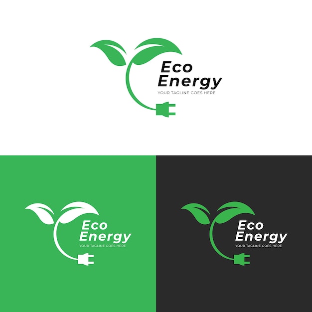 eco energie logo vector sjabloon