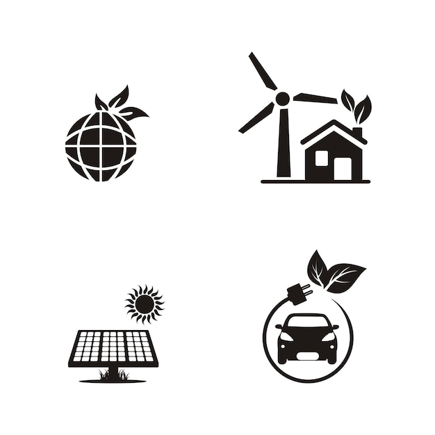 Eco Energy Flat Icons