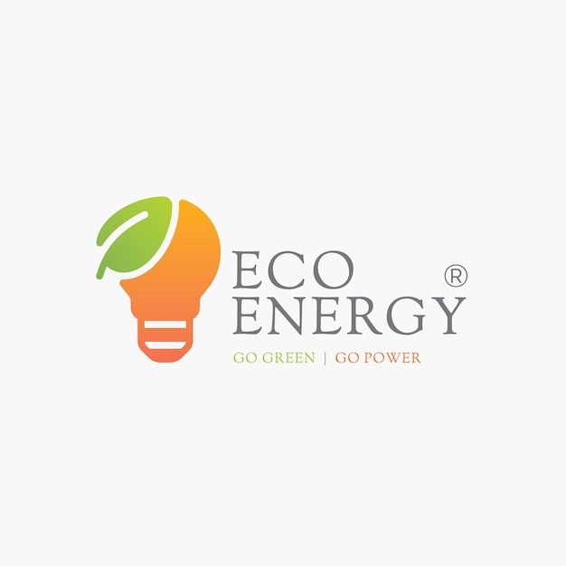 Eco energy green power logo