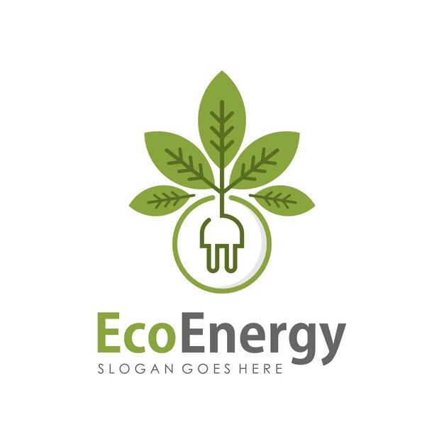 Шаблон логотипа Eco energy