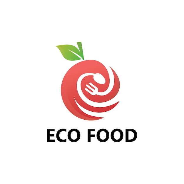 Eco Food Logo Template Design Vector