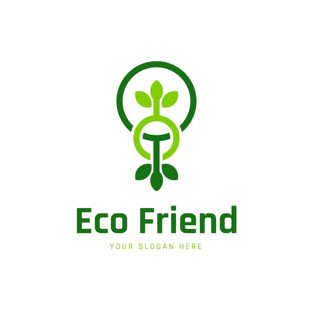 Vector eco friend logo