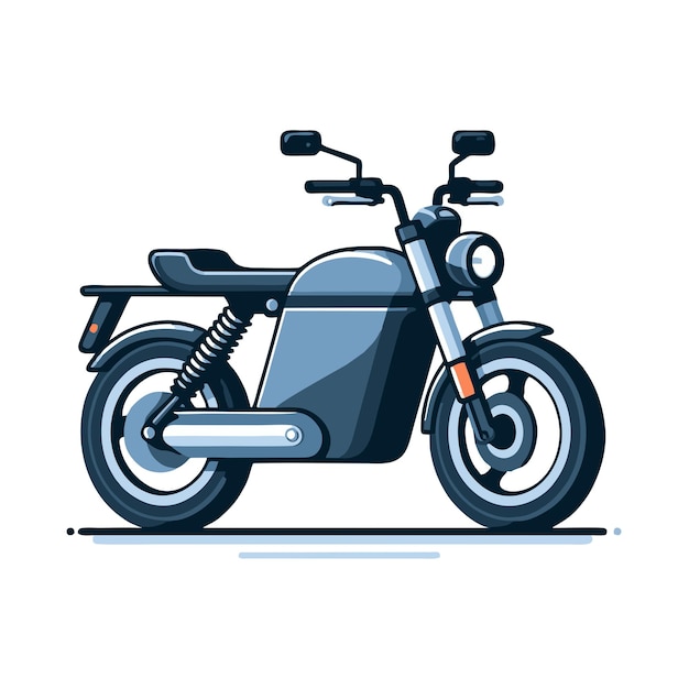 eco friendly electric motorbike flat vector design