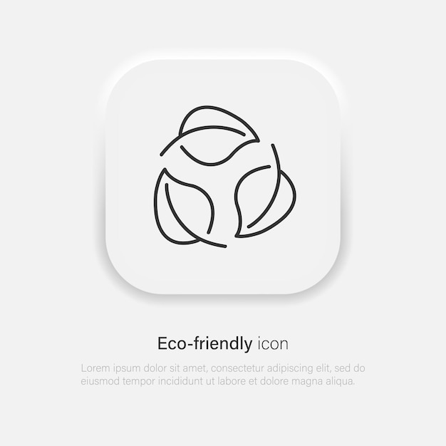 環境に優しいベクトルのアイコン リーフ グリーンのロゴとシンボル ベクトル EPS 10