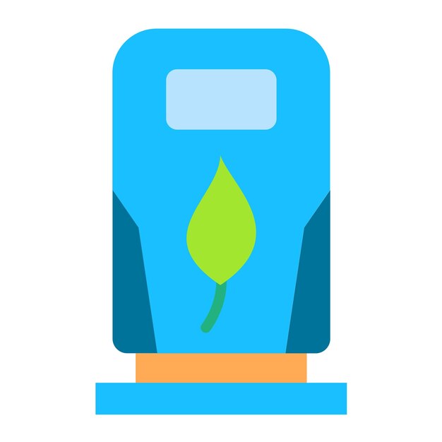 Vector eco fuel icon style