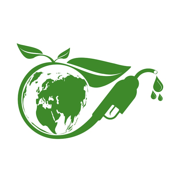 Vector eco fuelbiodiesel for ecology and environmental help the world with ecofriendly ideas
