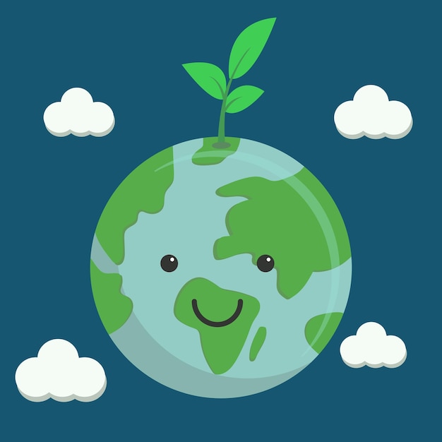 Eco green concept for earth day celebration