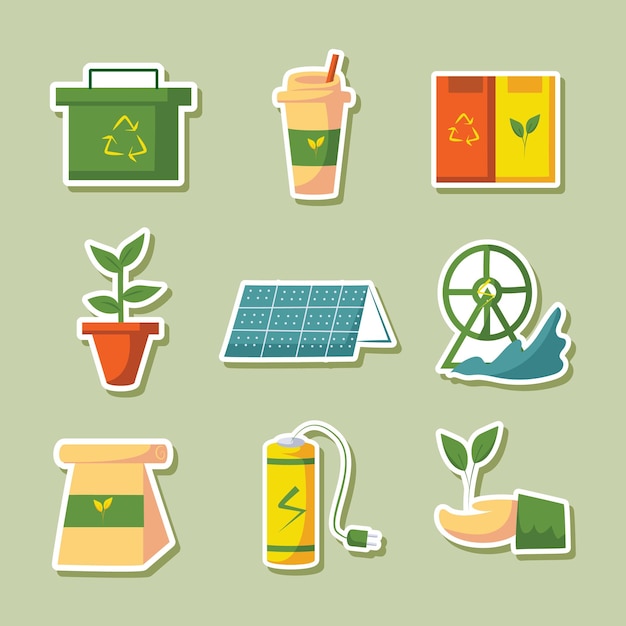 Eco Green Technology Sticker