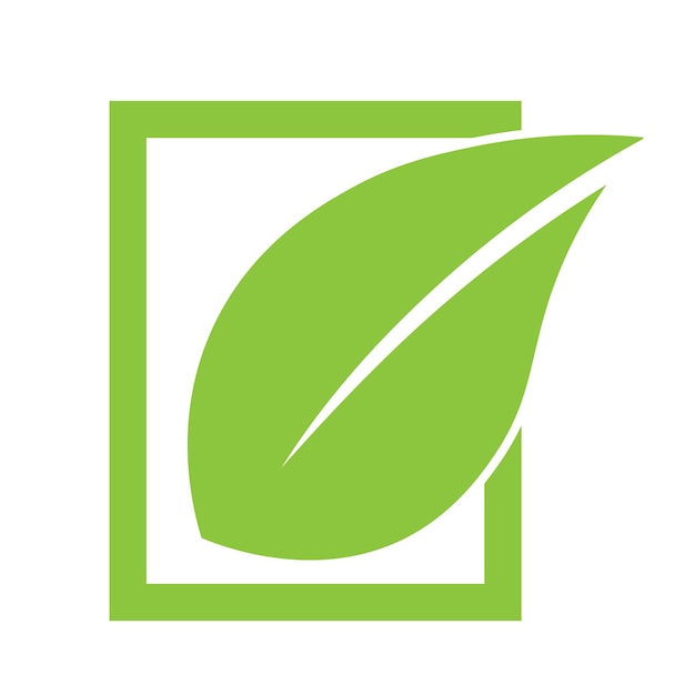 Eco groen blad icoon Bio natuur groen eco symbool voor web en business