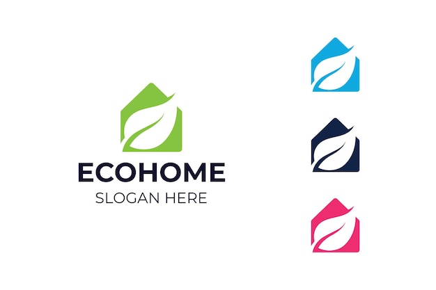 Eco home logo design